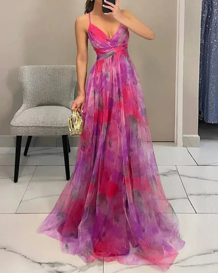 Jessira™ | Romantic Gradient Tulle Maxi Dress