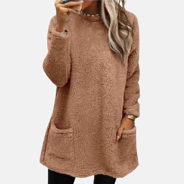 Velisse™ | Cozy Fleece Longline Pullover