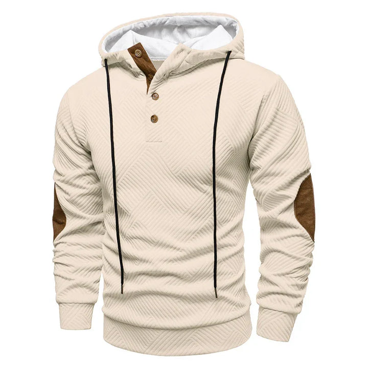 Westor™ | Textured Hooded Henley Pullover