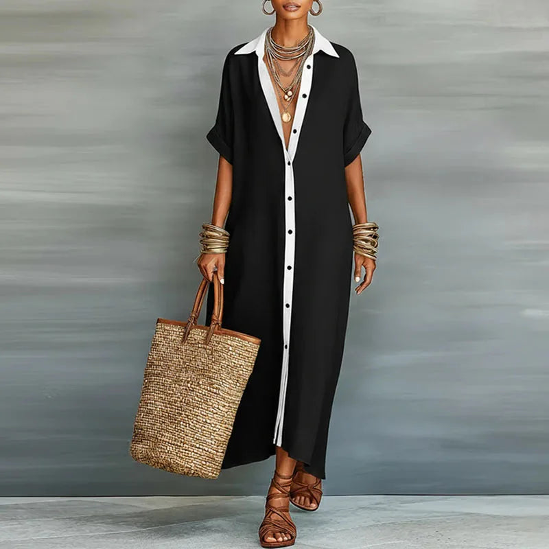 Anastasia™  | Long shirt dress with buttons
