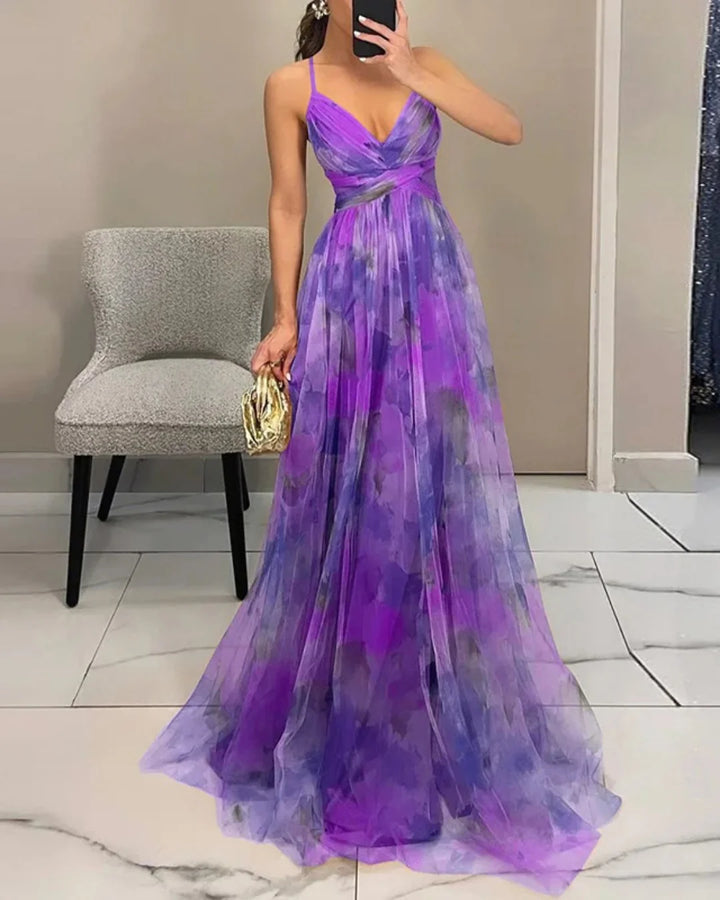 Jessira™ | Romantic Gradient Tulle Maxi Dress