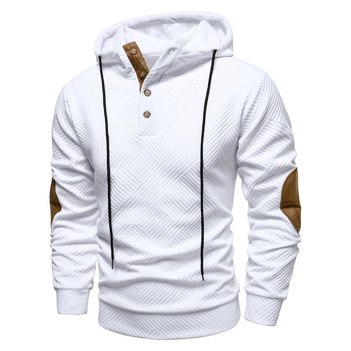 Westor™ | Textured Hooded Henley Pullover
