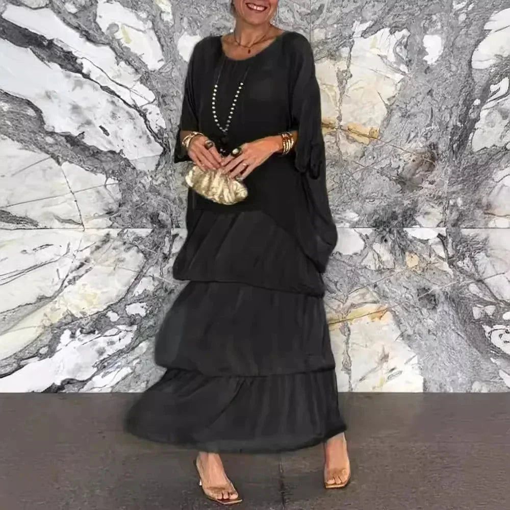 Selene Flowing Tiered Maxi Dress