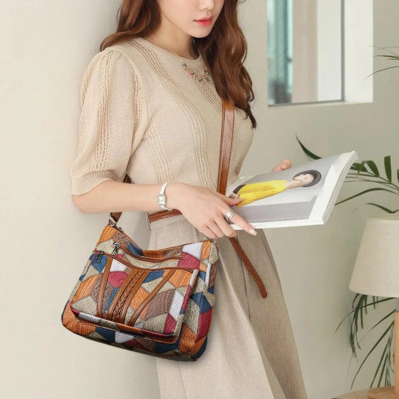 Rivelle™ | Mosaic Leather Handbag