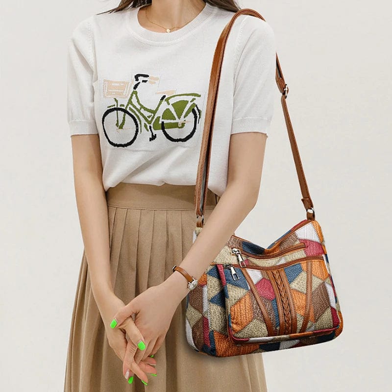 Rivelle™ | Mosaic Leather Handbag