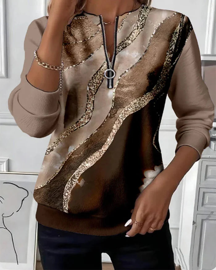 Peyton™ | Vintage Half-zip Sweatshirt