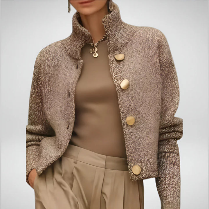 Celline™ | Textured Jacket with Large Buttons
