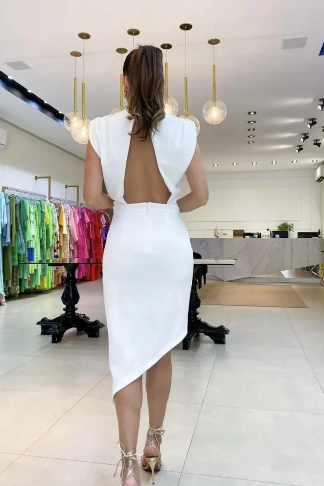 Oryvella™ | Elegant Structured Wrap Dress