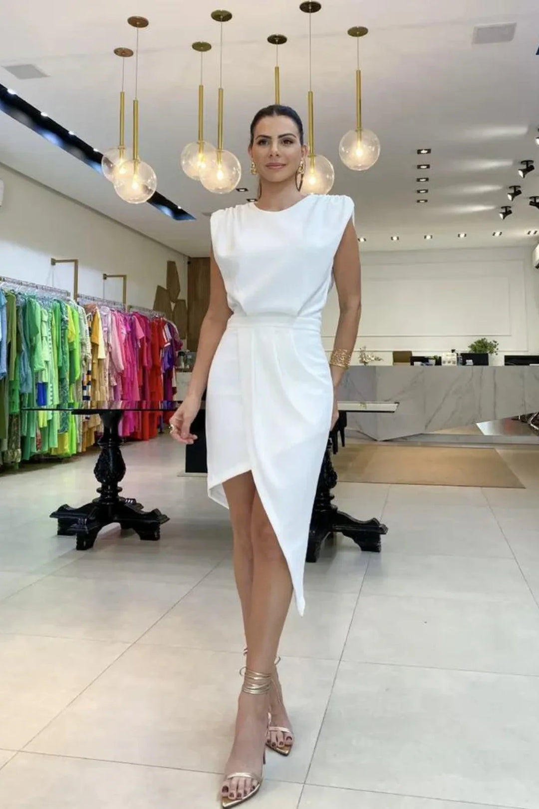 Oryvella™ | Elegant Structured Wrap Dress