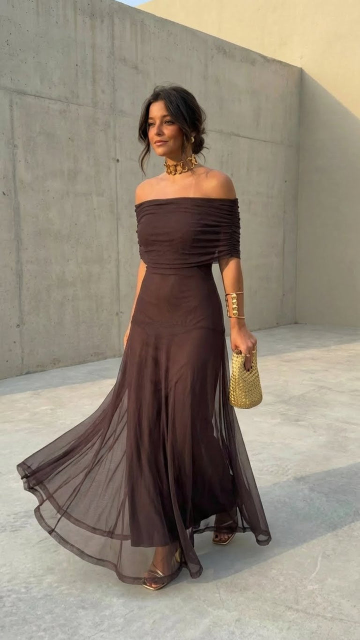 Zella™ | Elegant Off-Shoulder Dress