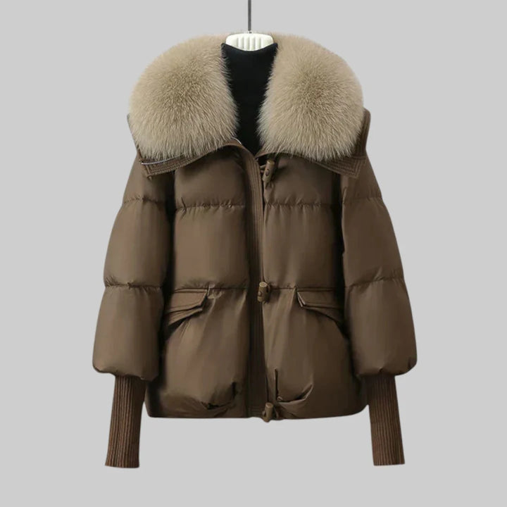 Freesia™ | Elegant Faux Fur Puffer Jacket