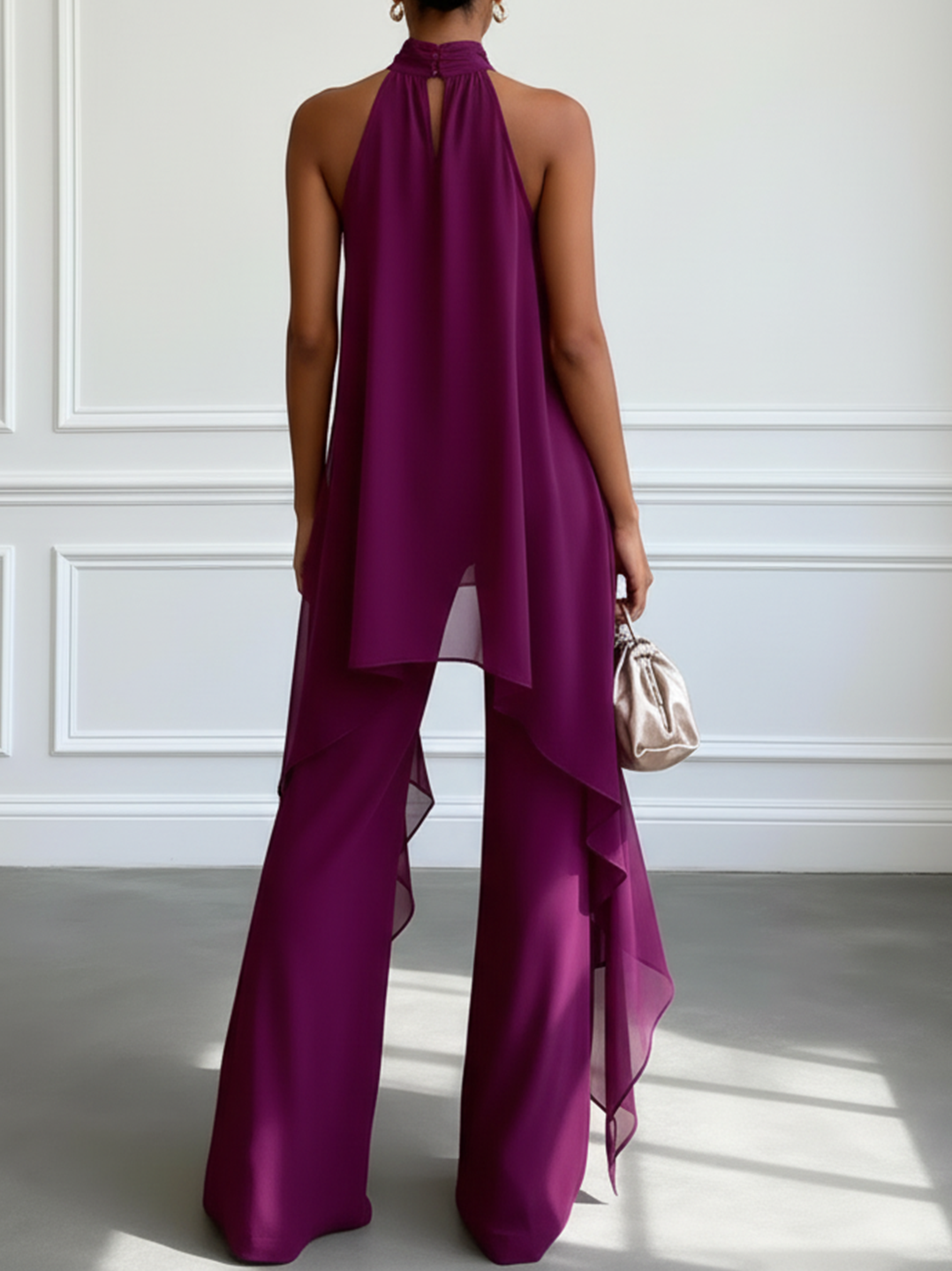 Viola | Elegant Halter Top and Pants Set