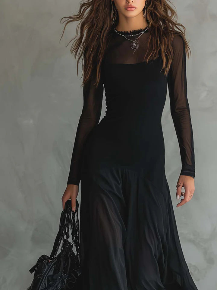 Orlina™ | Sheer Layered Flow Dress