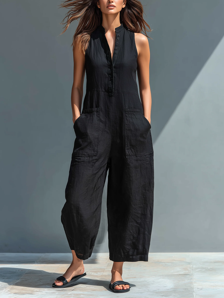 Lotte™ - Sleeveless minimalist jumpsuit
