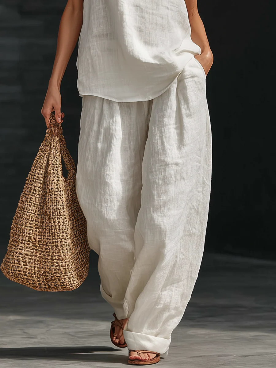 Zoë™ - Sleeveless set with wide-cut pants