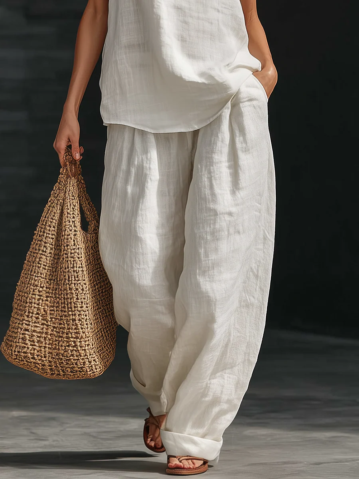 Zoë™ Sleeveless Set with Wide-Leg Pants