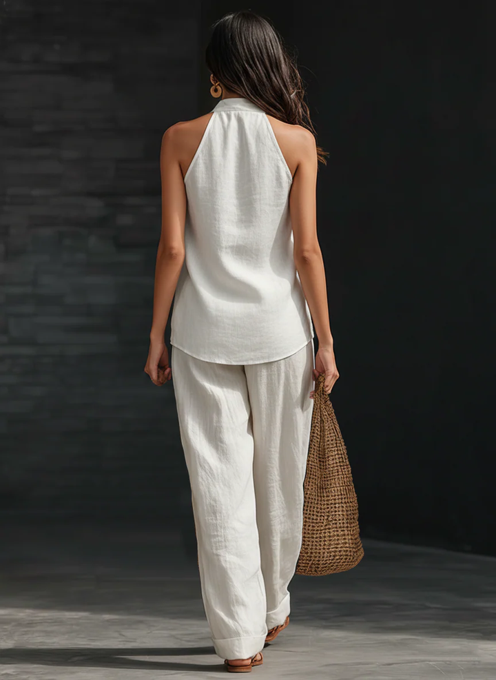 Zoë™ - Sleeveless set with wide-cut pants