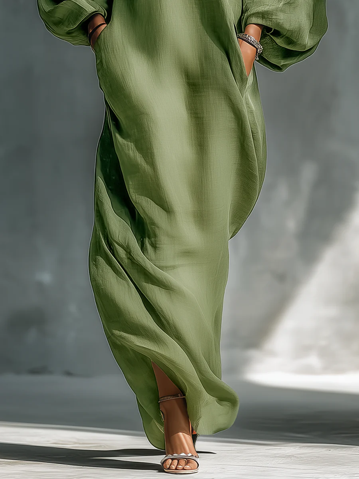 Susana | Flowing Maxi Dress with Bare Shoulders