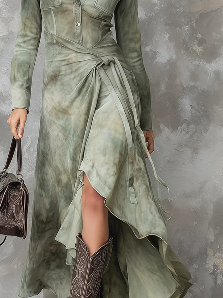 Bealina™ | Safari-Inspired Button-Up Dress