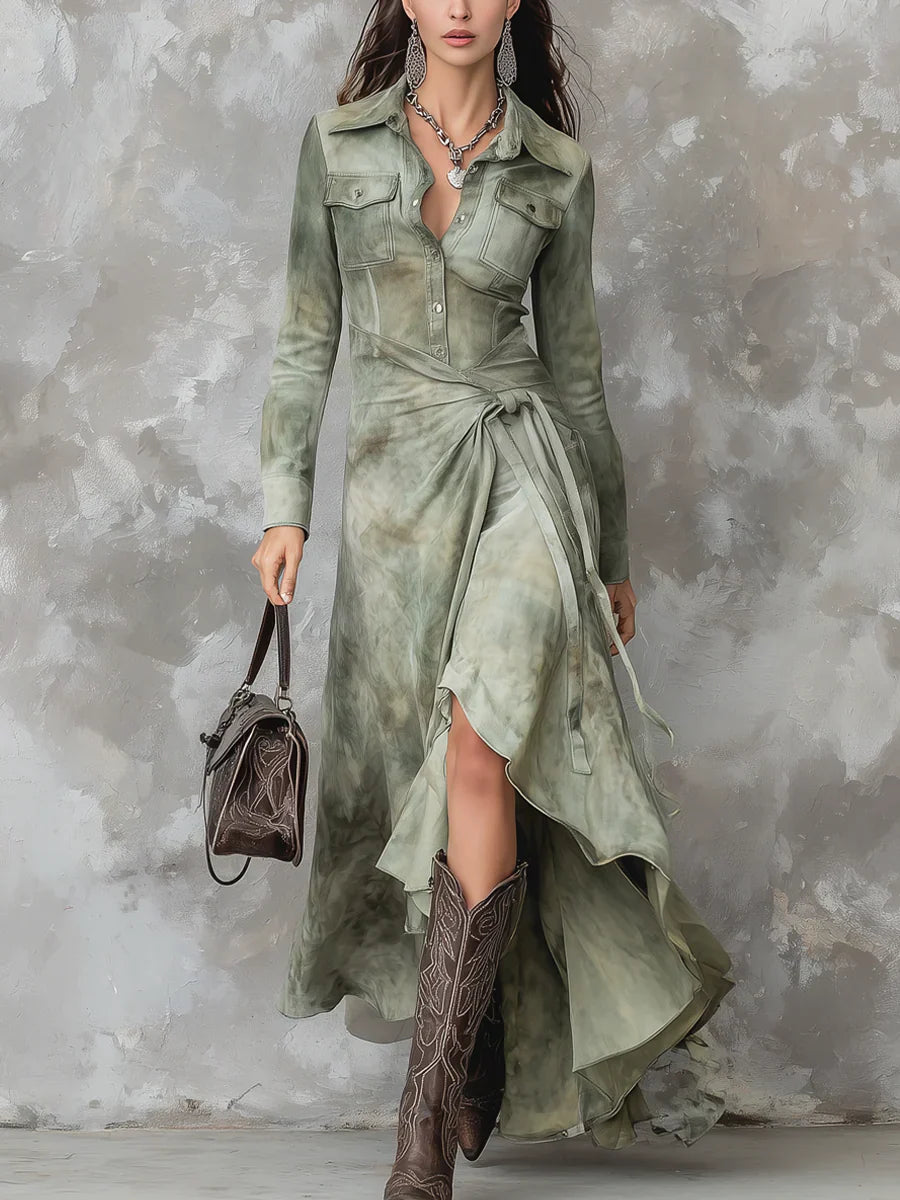 Bealina™ | Safari-Inspired Button-Up Dress