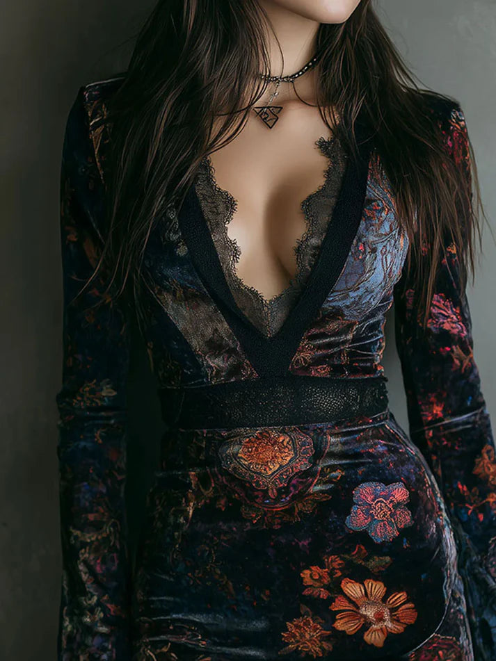 Biana™ | Elegant Velvet Mini Dress