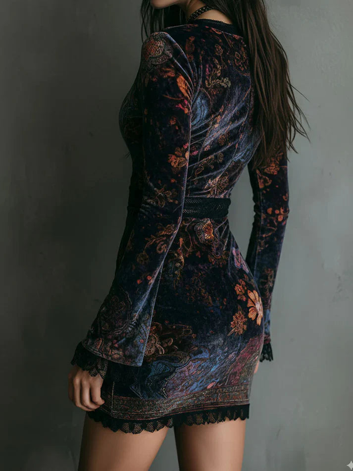 Biana™ | Elegant Velvet Mini Dress