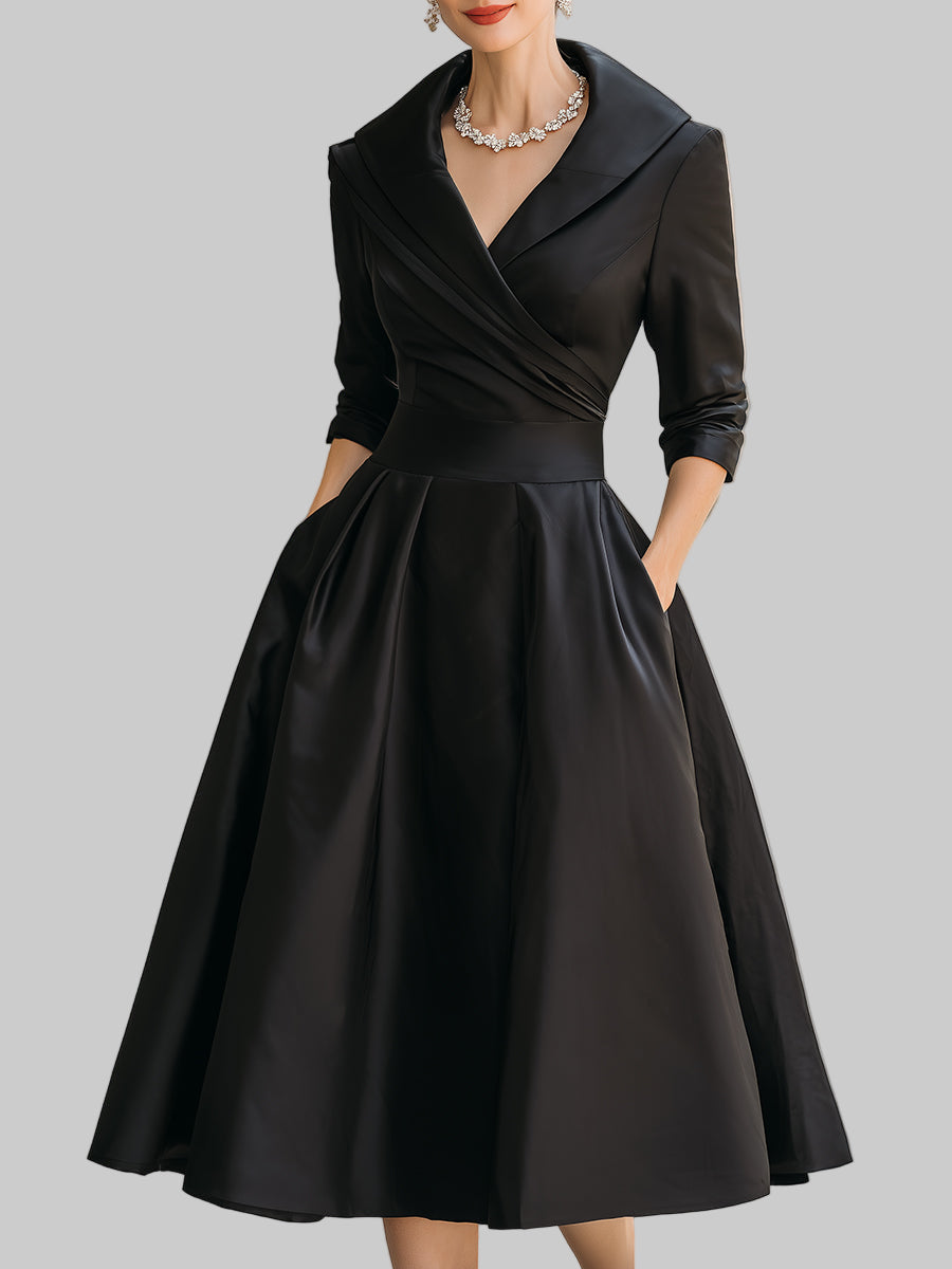 Maya™ | Midi Satin Dress