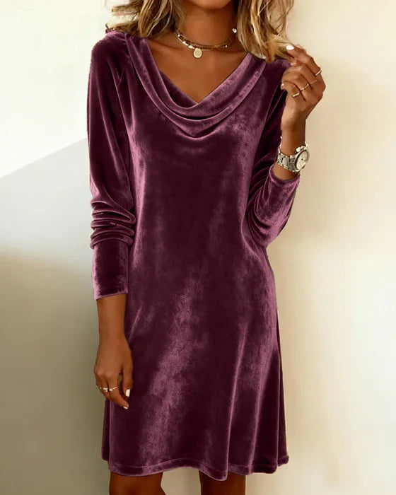 Amelia™ | Loose Velvet Dress