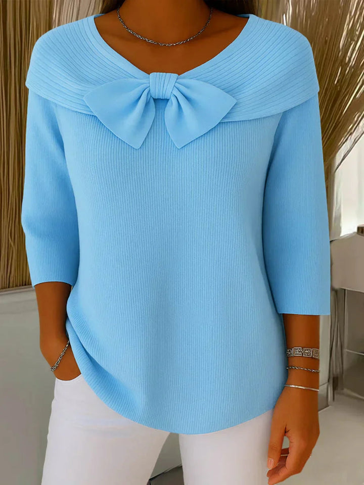 Zoye™ | Knitted Bow Top