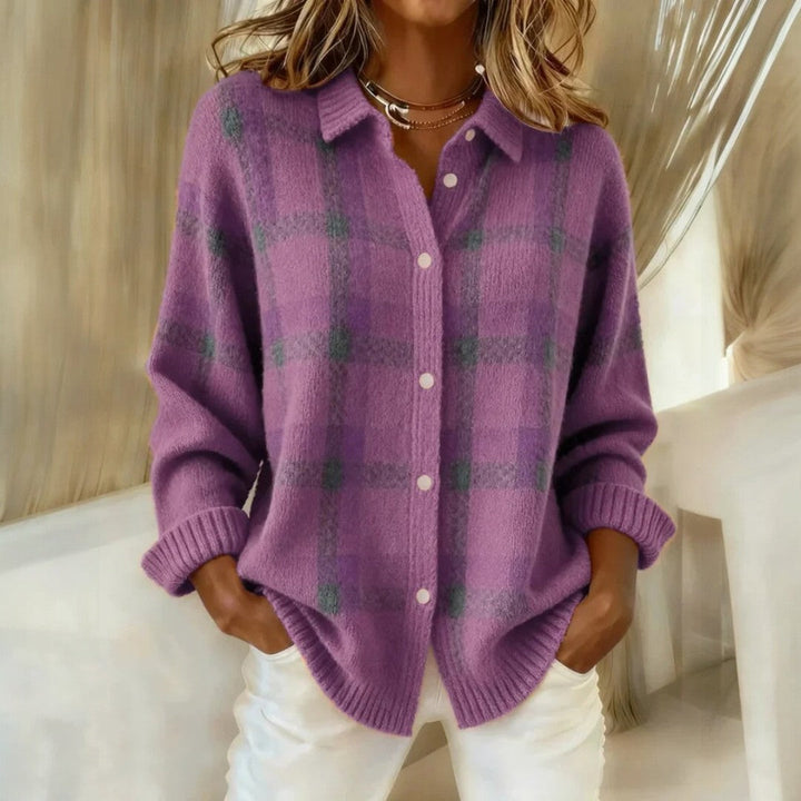 Janette™ | Checkered Knit Sweater