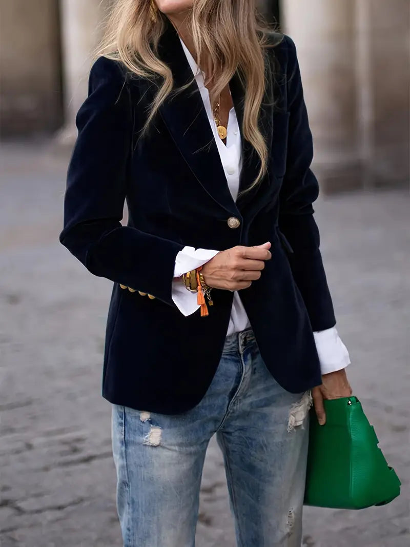 Florina™ | Classic Velvet Blazer