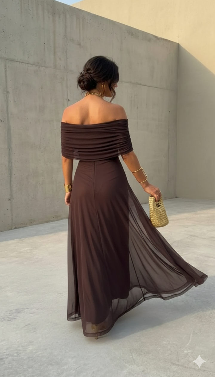 Uma - Long fluid dress with elegant design