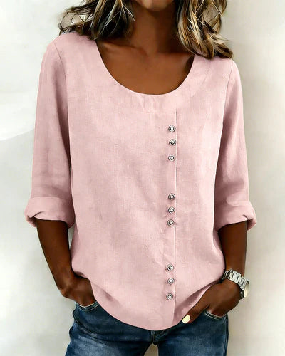 Corlisse™ | Elegant Buttoned Blouse