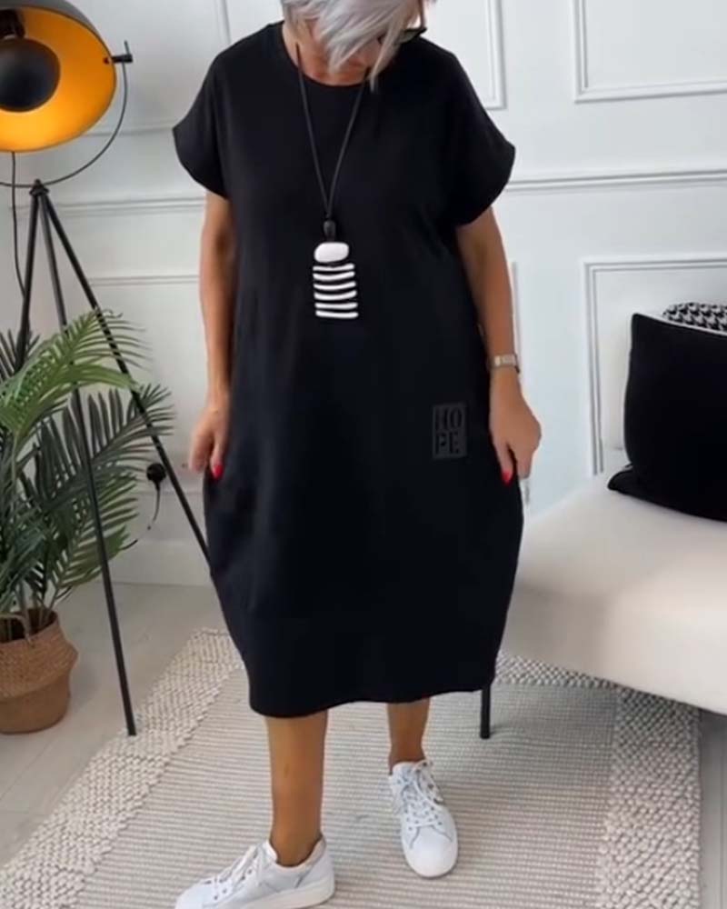 Nivelle™ | Casual Text Dress