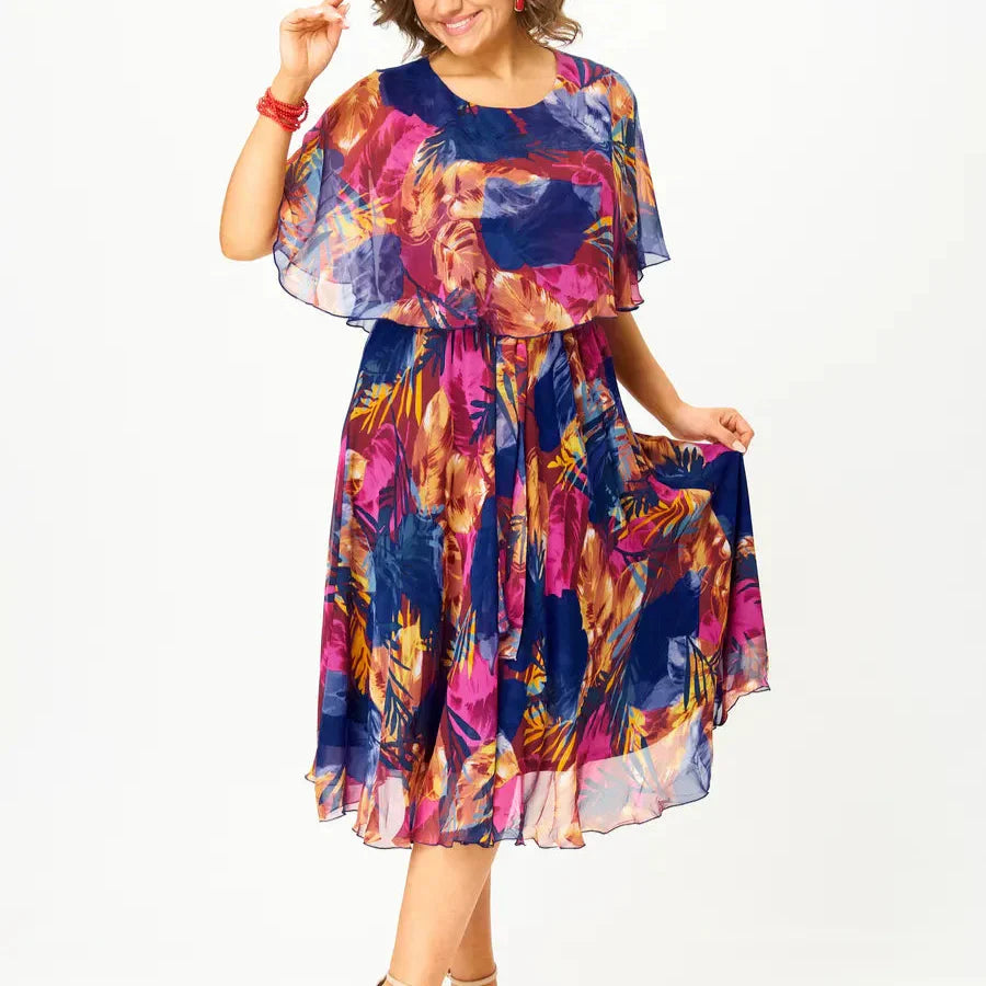 Tanya™ | Comfortable plus Size Chiffon Dress