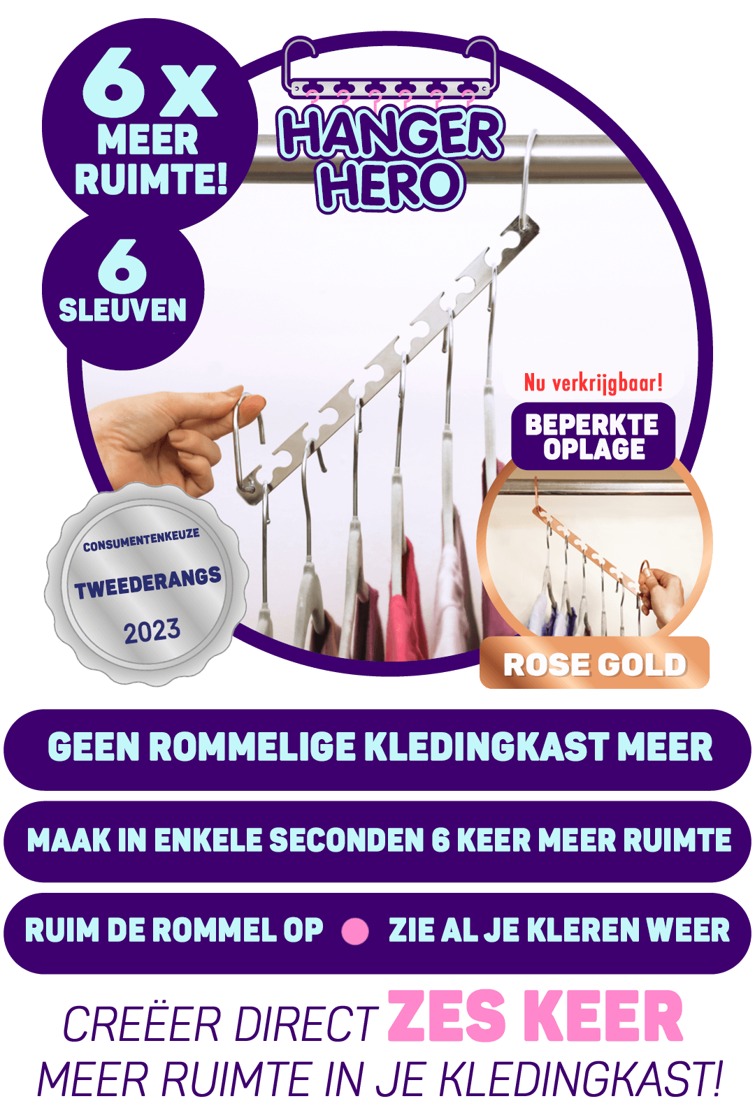 Hanger Hero™ -  Originele & ultieme oplossing voor jouw kledingkast!