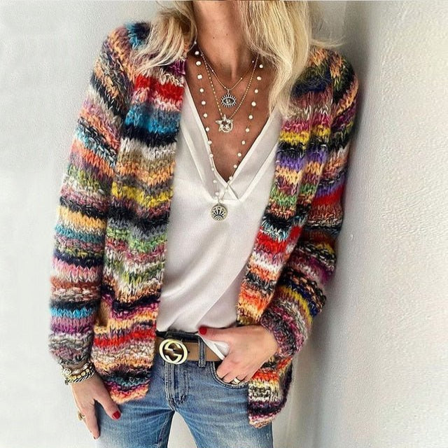  Nola™ | Striped Knit Cardigan