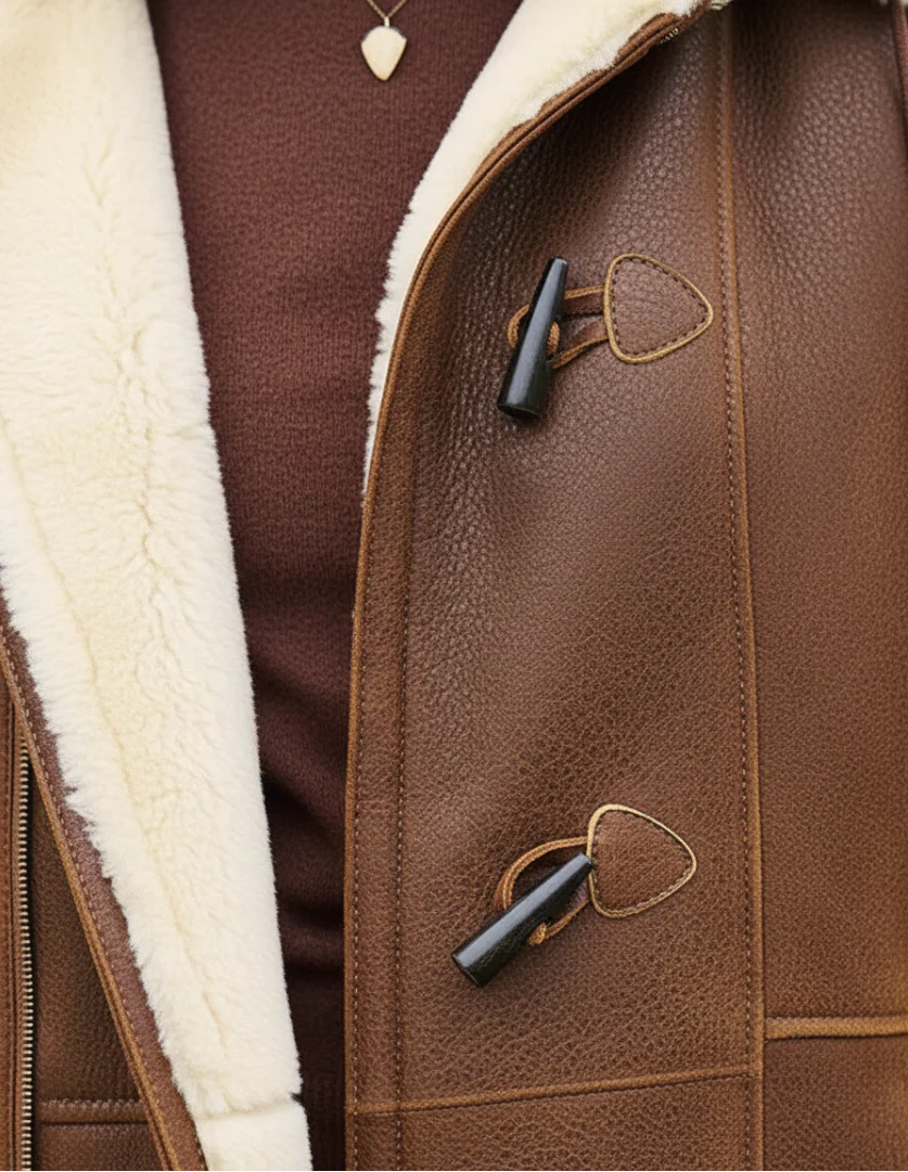 Ellorae™ | Shearling Toggle Coat