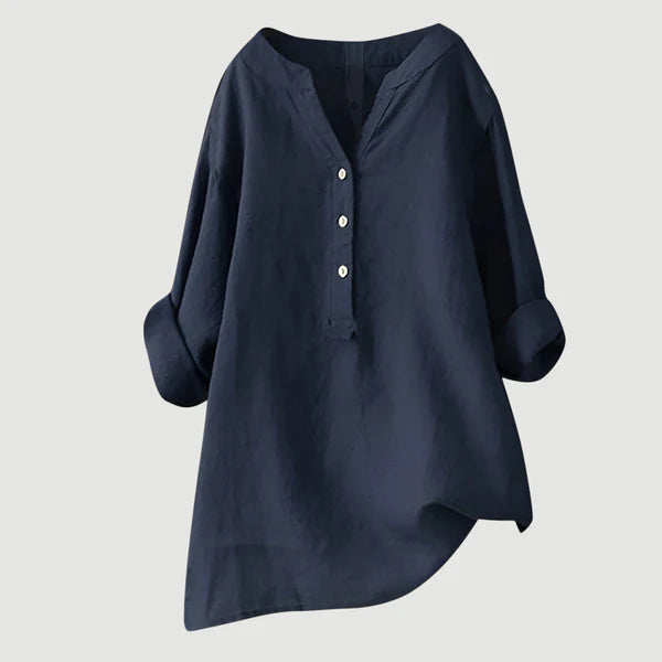 Syvarra™ | Comfortable Linen Blouse