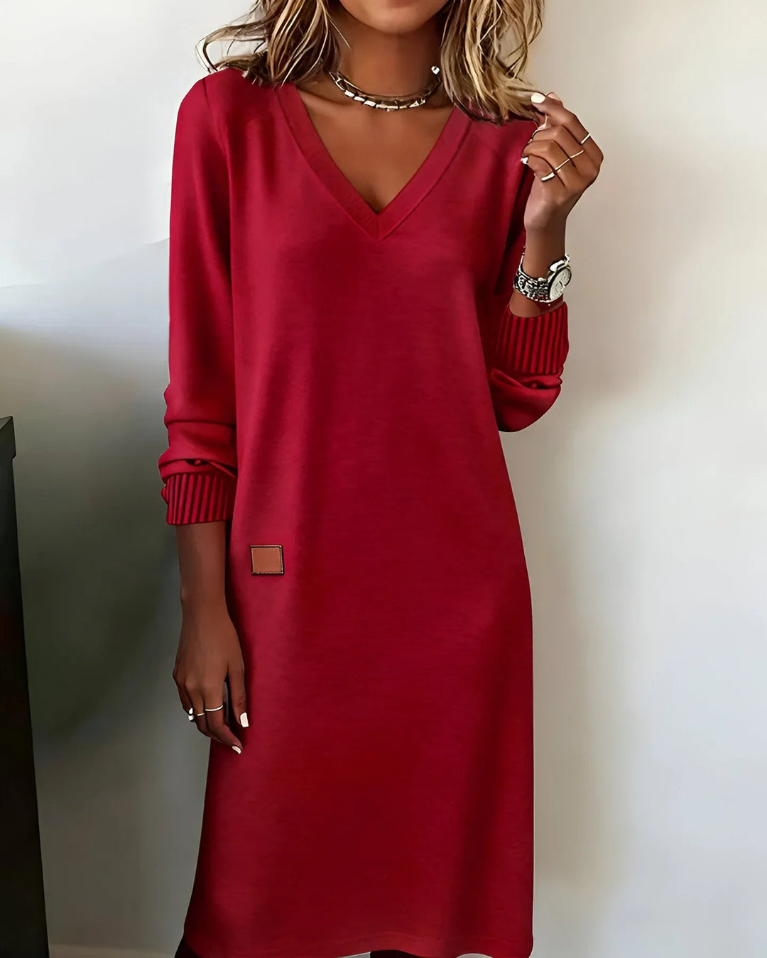 Clarisa™ | Cozy Knit Sweater Dress