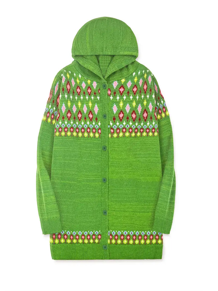 Delira™ | Elegant Hooded Cardigan