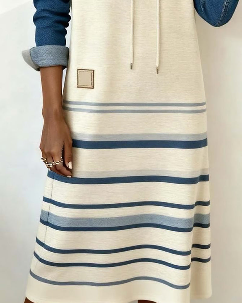 Camila™ | Striped Hooded Dress