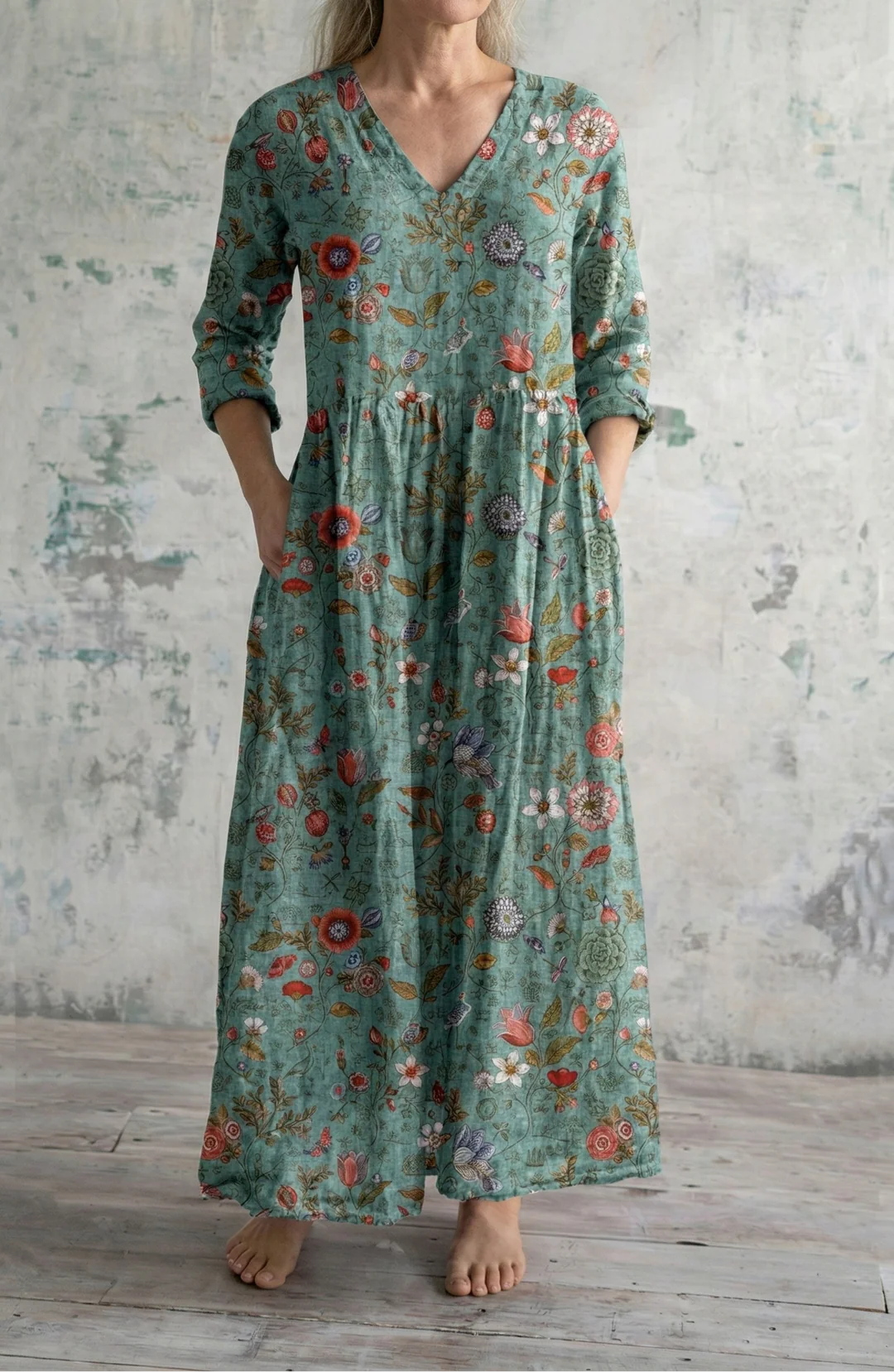 Mariah™ | Floral Print Maxi Dress