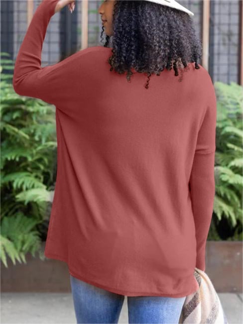 🎁Hot Sale 50% OFF⏳LONG SLEEVE THUMBHOLE SWEATER POCKET TUNIC
