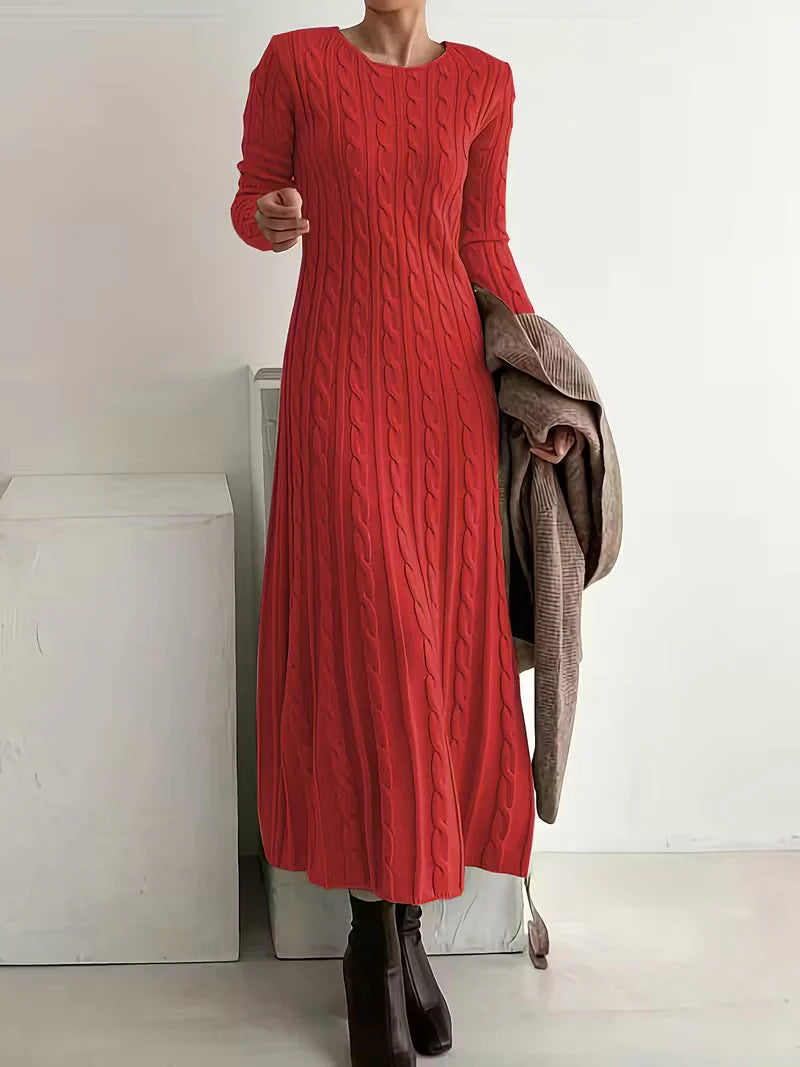 Elyora™ | Long Knit Dress