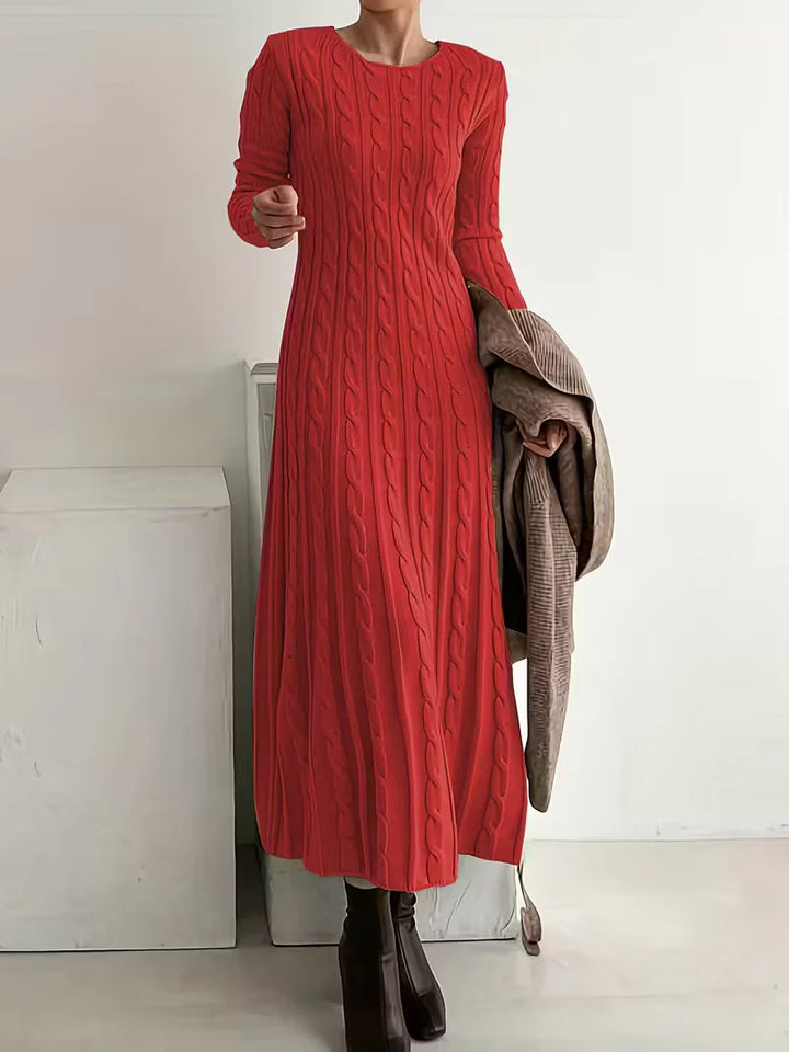 Elyora™ | Long Knit Dress