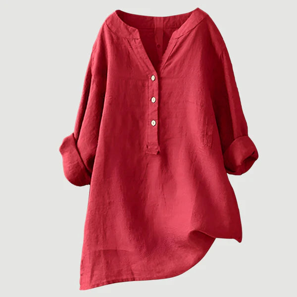 Syvarra™ | Comfortable Linen Blouse