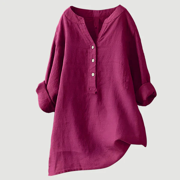 Syvarra™ | Comfortable Linen Blouse