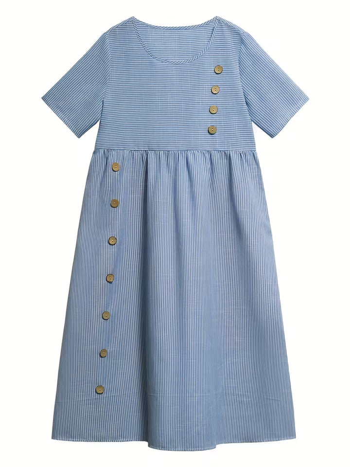 Myrren™ | Round-neck Striped Dress