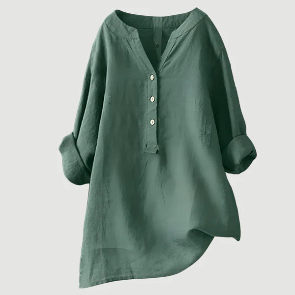 Syvarra™ | Comfortable Linen Blouse